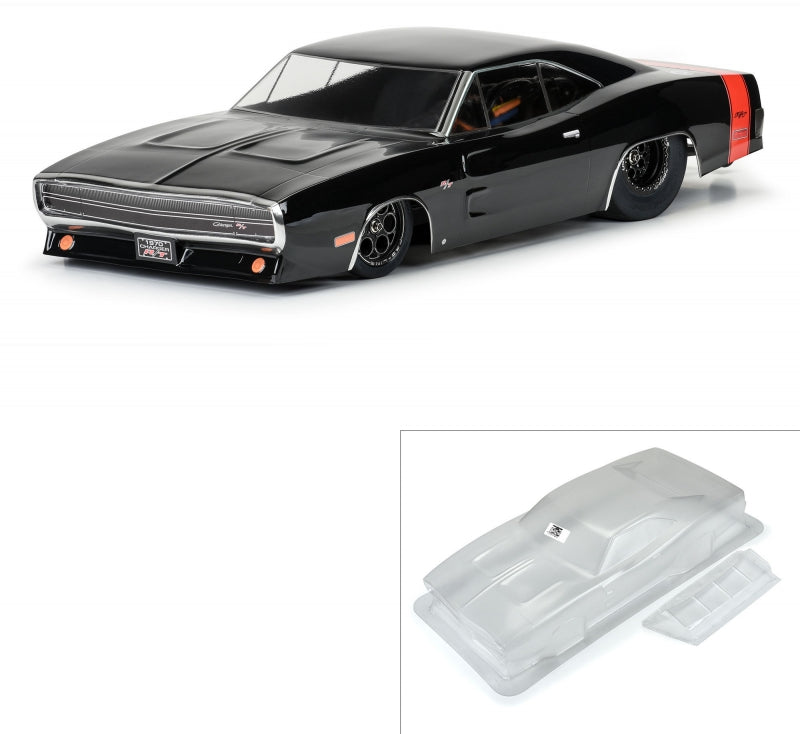 1/10 1970 Dodge Charger Clear Body: Drag Car