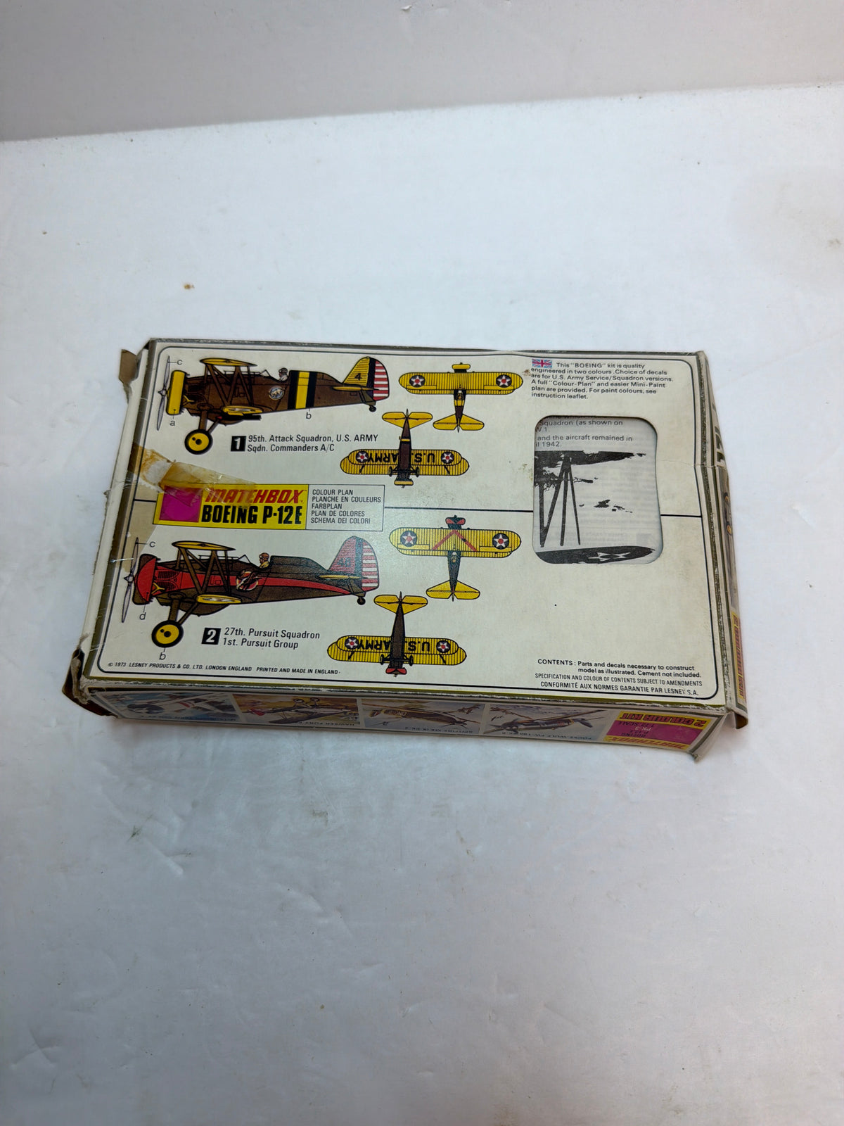 Boeing P-12E — Matchbox 1/72 Plastic model Kit Vintage