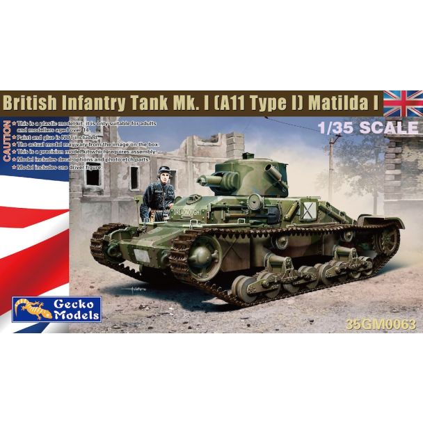 GECKO 1/35 British Infantry Tank Mk. 1 (CA11 Type A) Matilda 1 35GM0063