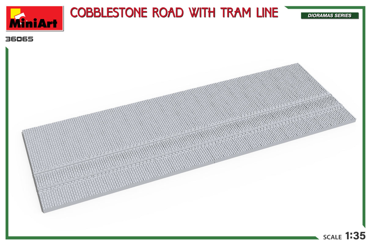 MiniArt 36065 Cobblestone Road w/ Tram Lines 1:35