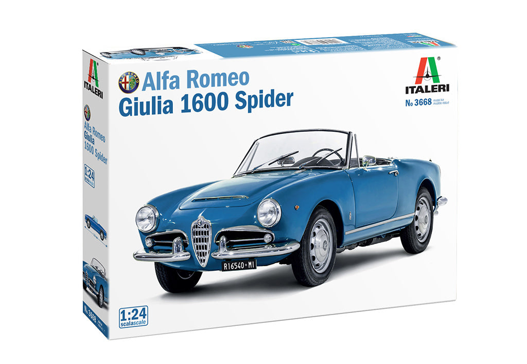 Italeri 1/24 Alfa Romeo Giulia 1600 Spider 3668 Kit