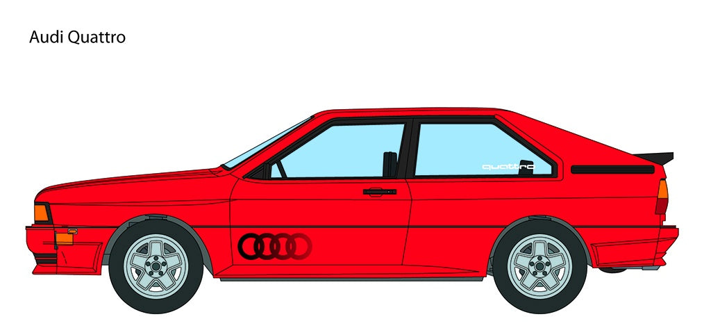 Italeri 1/24 Scale Audi Quattro Car Kit 3671