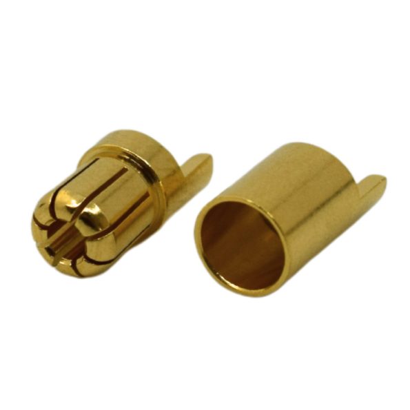 Overlander Amass Gold Plated Bullet Connectors (5 Pairs) - 6.5mm