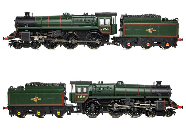 Graham Farish BR Standard 5MT with BR1 Tender 73026 BR Lined Green (Late Crest) 372-728B