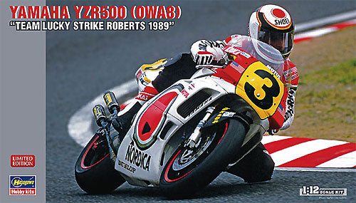 Hasegawa 1:12 Yamaha YZR500 (0WA8) - Team Lucky Strike Roberts 1989 Kit 21710