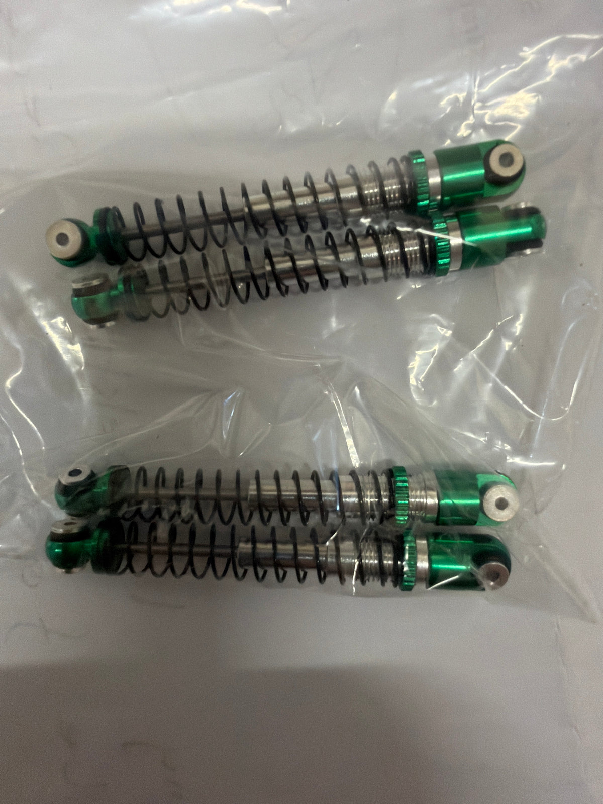 Aluminium Shock Absorbers green SCX24 set 4