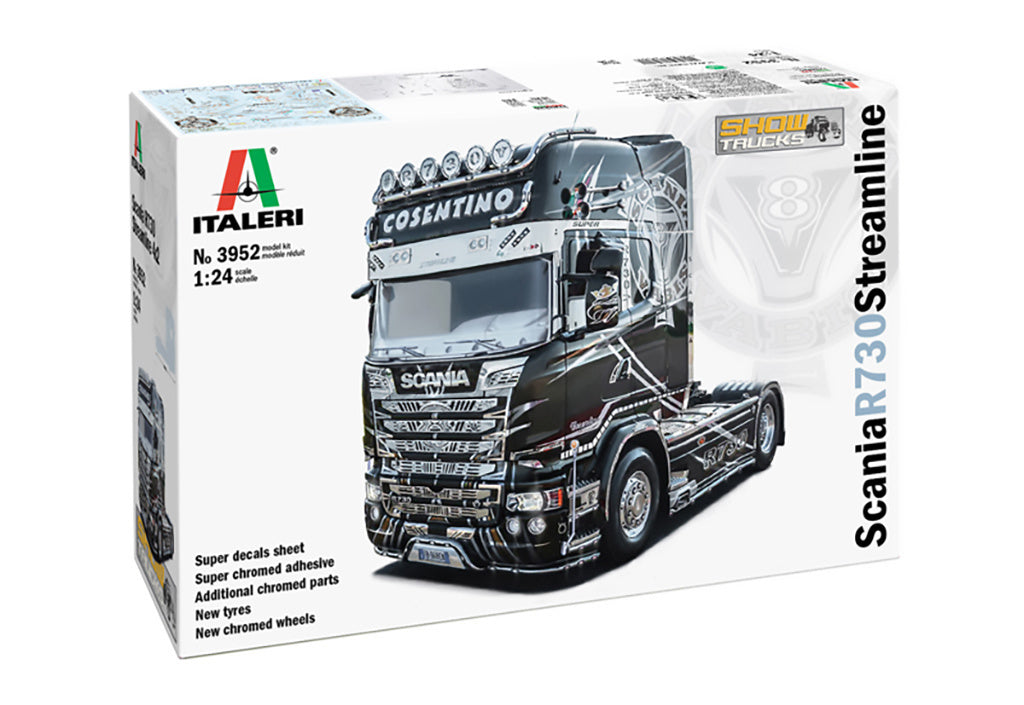 Italeri 1/24 SCANIA R730 STREAMLINE SHOW TRUCKS Kit 3952