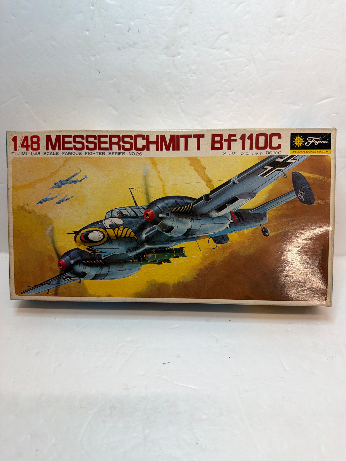 Fujimi Messerschmitt Bf 110C 1/48 5A26 Plastic Model Kit Vintage