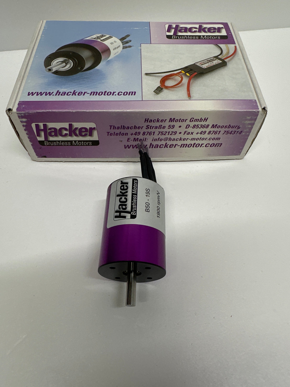 Hacker B50-19S 1900 rpm Inrunner Brushless Motor