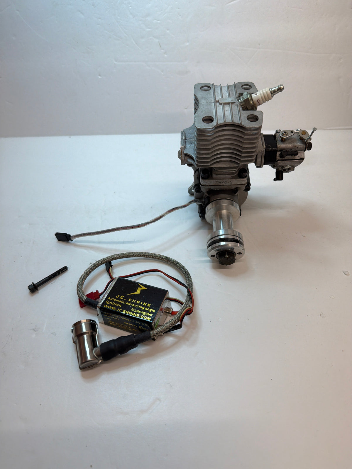 JC Engines 51cc (Area 51) Petrol Petrol Engine Gagsoline Slingle Cylinder Side Exhaust 2-Stroke Petrol Engine Second Hand