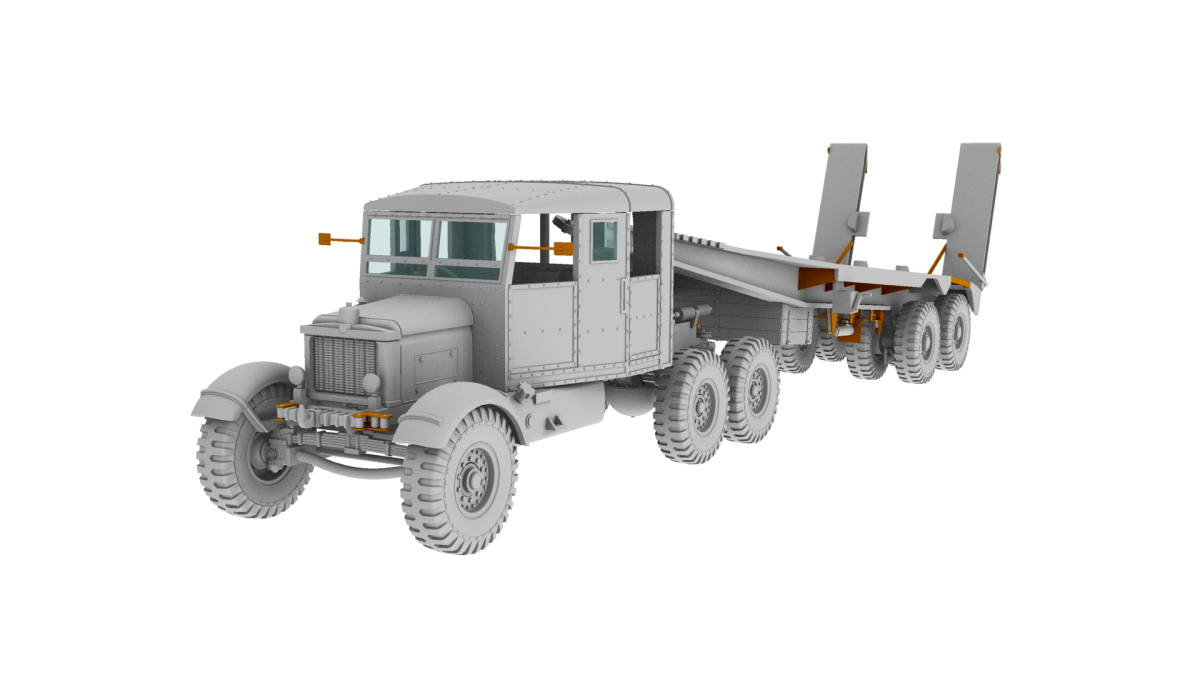 IBG 1/72 Scammell Pioneer Tank Transporter with TRCU30 Trailer Kit 72080