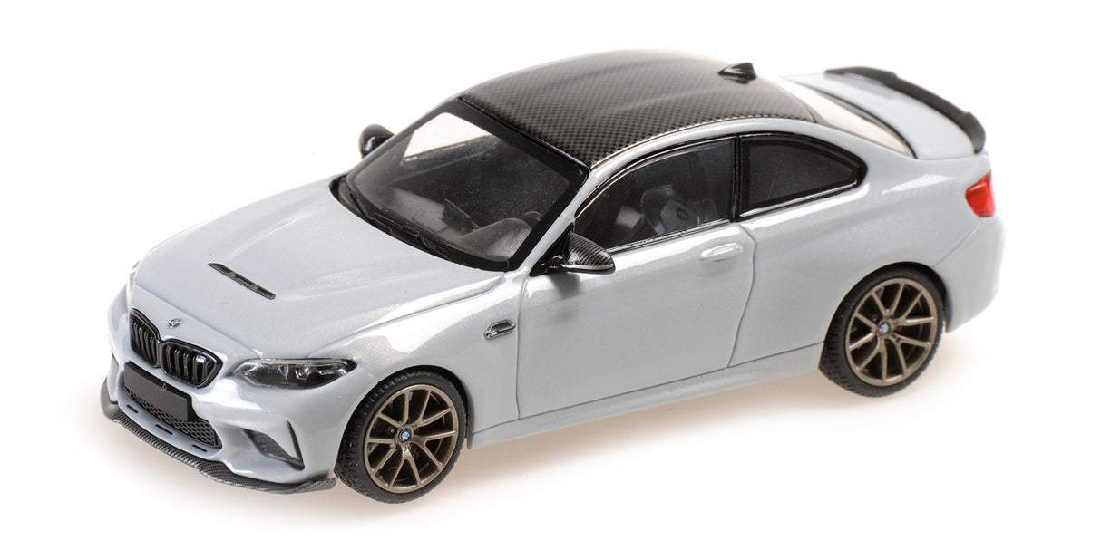 Minichamps Die Cast Collectables - 1:43 2020 BMW M2 CS - Silver With Gold Wheels
