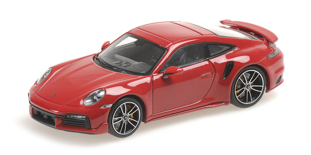 Minichamps Die Cast Collectables - 1:43 2021 Porsche 911 (992) Turbo S Coupe Sport Design - Red