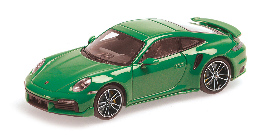 Minichamps Die Cast Collectables - 1:43 2021 Porsche 911 (992) Turbo S Coupe Sport Design - Green