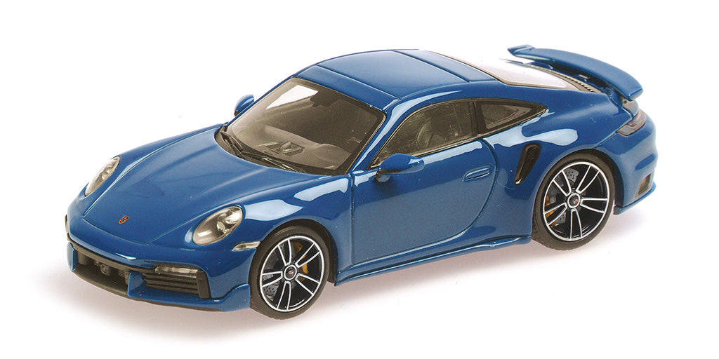 Minichamps Die Cast Collectables - 1:43 2021 Porsche 911 (992) Turbo S Coupe Sport Design - Blue
