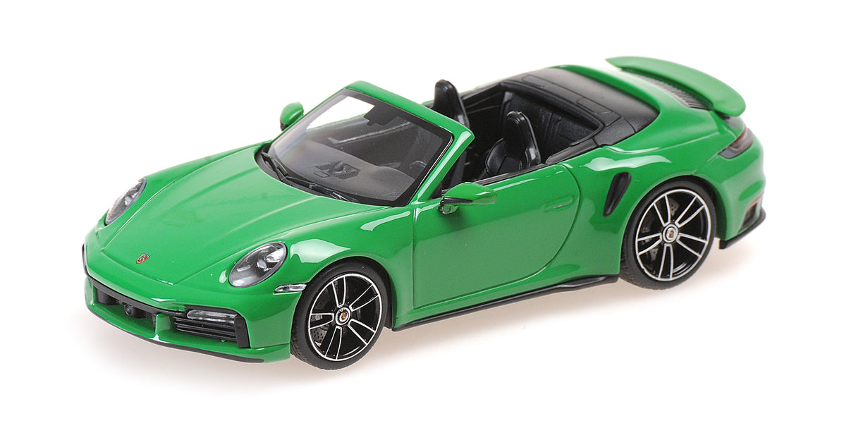 Minichamps Die Cast Collectables - 1:43 2019 Porsche 911 (992) Turbo S Cabriolet - Green
