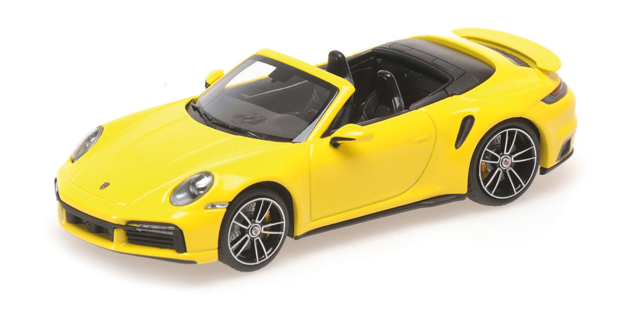 Minichamps Die Cast Collectables - 1:43 2019 Porsche 911 (992) Turbo S Cabriolet - Yellow
