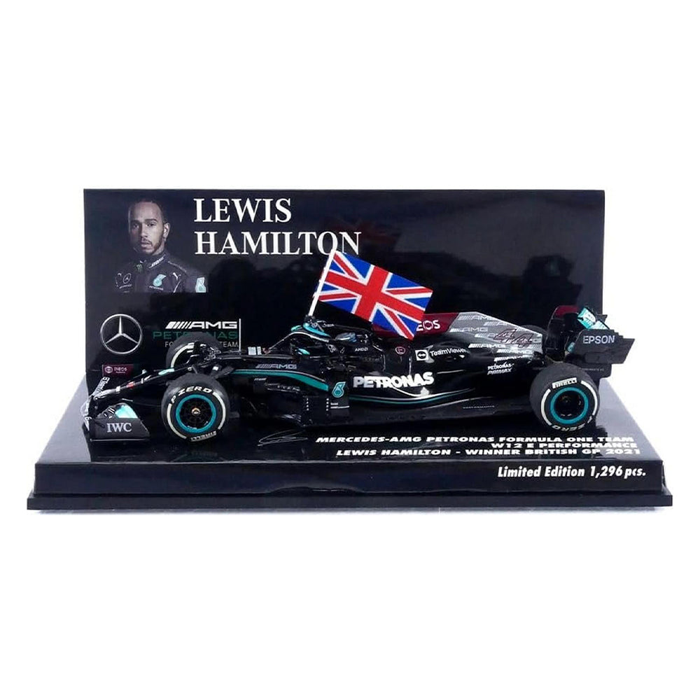 Minichamps Die Cast Collectables - 1:43 Mercedes-AMG Petronas Formula One Team W12 E Performance - Hamilton - Winner British GP 2021