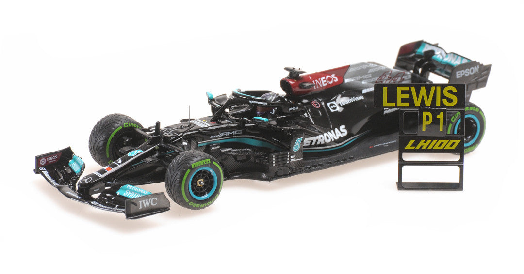 Minichamps Die Cast Collectables - 1:43 Mercedes-AMG Petronas Formula One Team W12 E Performance - Lewis Hamilton - Sochi GP 2021