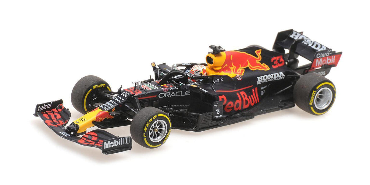 Minichamps Die Cast Collectables - 1:43 Red Bull Racing Honda RB16B - Max Verstappen - Winner Mexican GP 2021