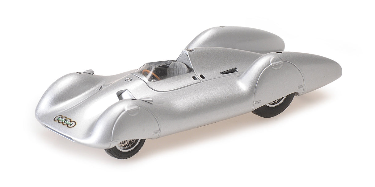 Minichamps Die Cast Collectables - 1:43 Auto Union Type D Stromlinie Hermann Paul Muller - Nurburgring Test June 1935
