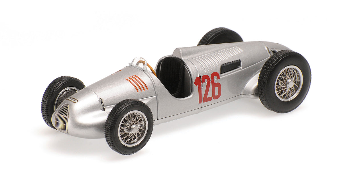 Minichamps Die Cast Collectables - 1:43 Auto Union Type C/D Bergrennwagen Hans Stuck - Grossglockner 1939