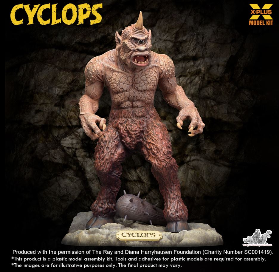 X-Plus 1/35 Ray Harryhausen Cyclops Plastic Model Kit - 411-200363CP