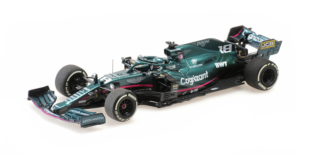 Minichamps Die Cast Collectables - 1:43 Aston Martin Cognizant Formula One Team AMR21 - Lance Stroll - Monaco GP 2021