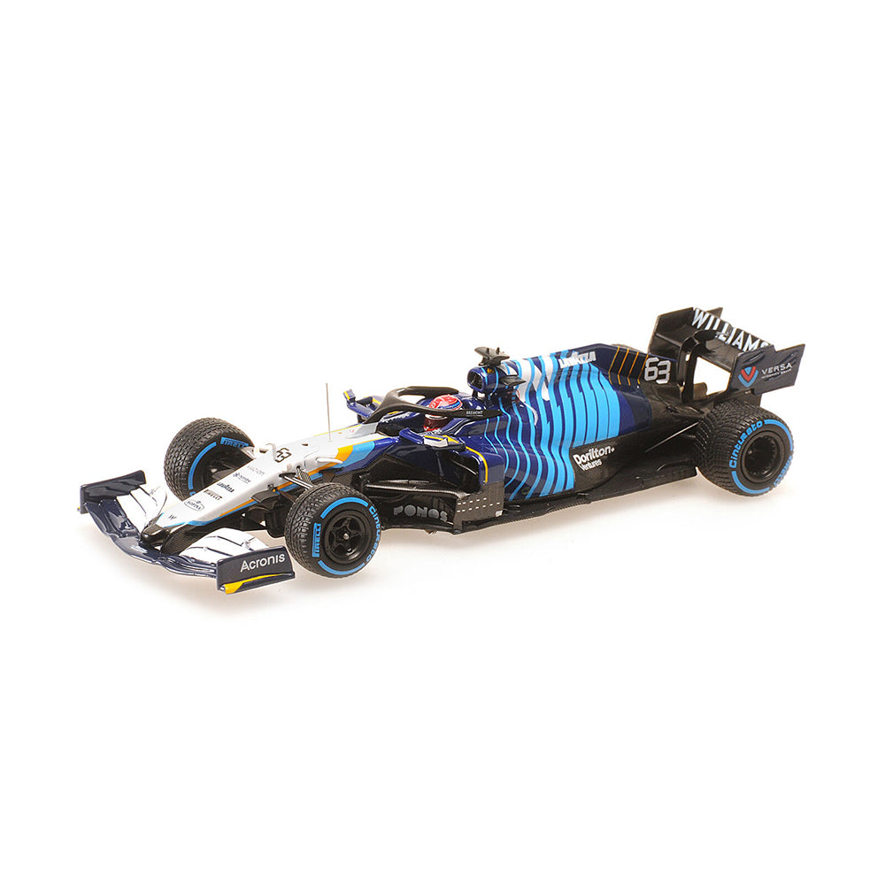 Minichamps Die Cast Collectables - 1:43 Williams Racing Mercedes FW43B - George Russell - 2nd Place Belgian GP 2021