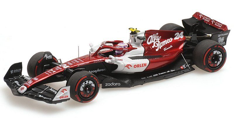 Minichamps Die Cast Collectables - 1:43 Alfa Romeo F1 Team Orlen C42 - Guanyu Zhou - Bahrain GP 2022