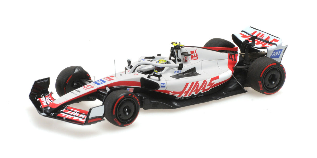 Minichamps Die Cast Collectables - 1:43 Haas F1 Team VF-22 - Mick Schumacher - Bahrain GP 2022