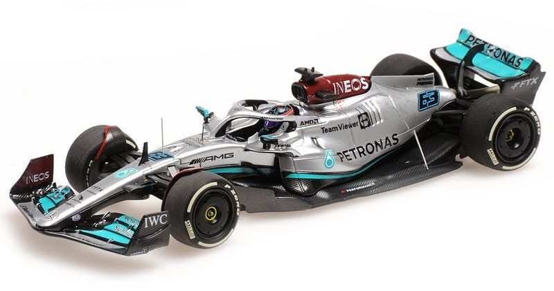 Minichamps Die Cast Collectables - 1:43 Mercedes-AMG Petronas Formula One Team F1 W13 E Performance - George Russell - 3rd Australian GP 2022