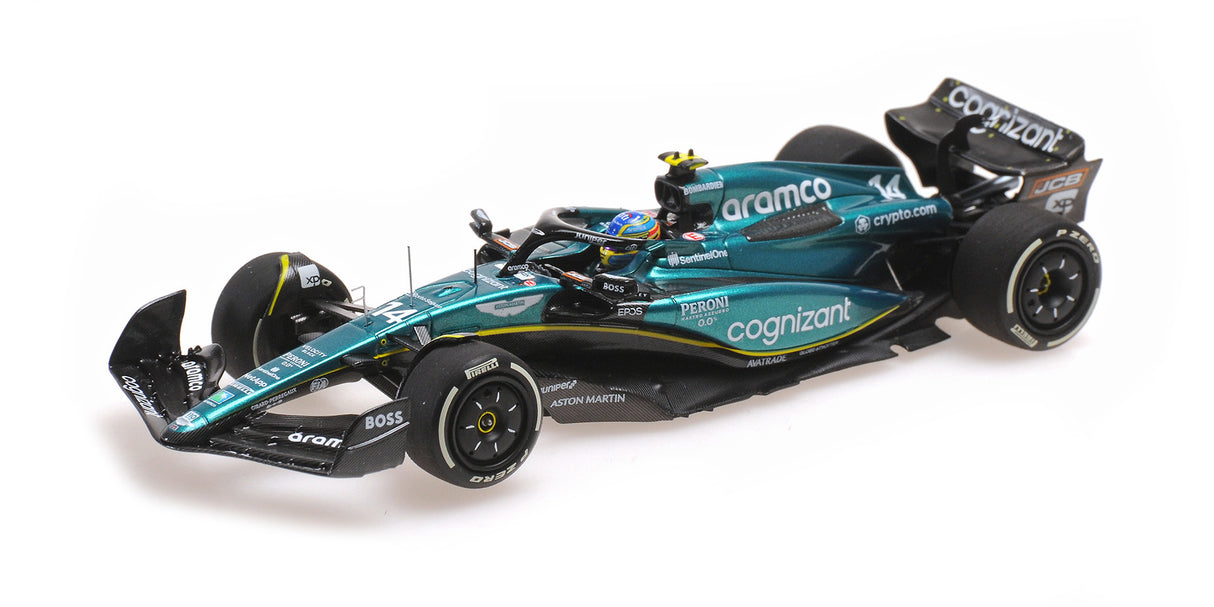 Minichamps Die Cast Collectables - 1:43 Aston Martin Aramco Cognizant Formula One Team AMR23 - Fernando Alonso - 2023