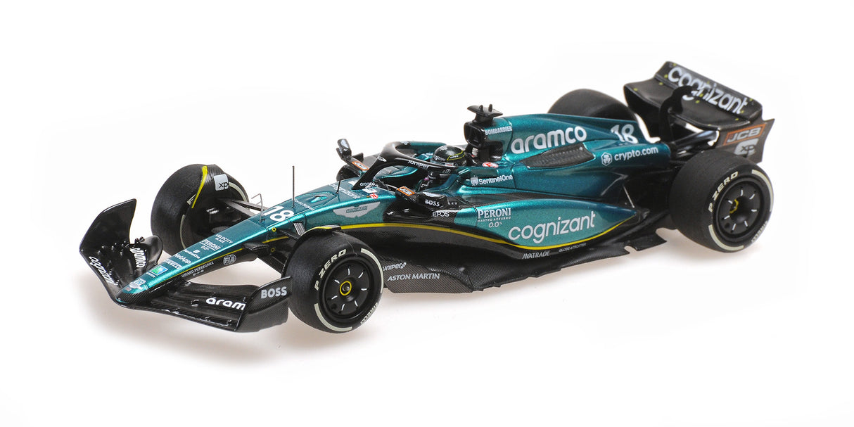 Minichamps Die Cast Collectables - 1:43 Aston Martin Aramco Cognizant Formula One Team AMR23 - Lance Stroll - 2023