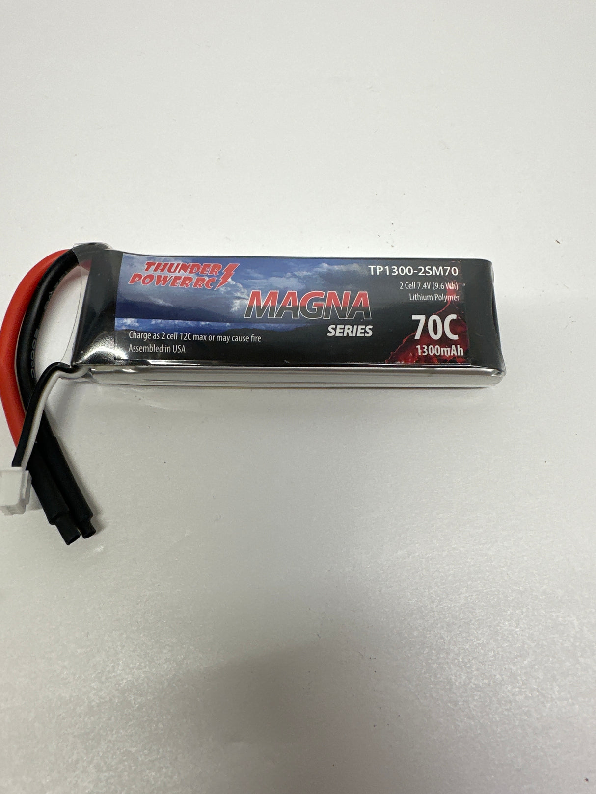 Thunder Power Lipo 7.4V 2 cell 1300mah 70C