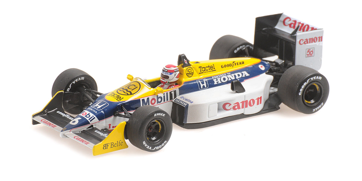 Minichamps Die Cast Collectables - 1:43 Williams Honda FW11B - Nelson Piquet - World Champion 1987 - Dirty Version