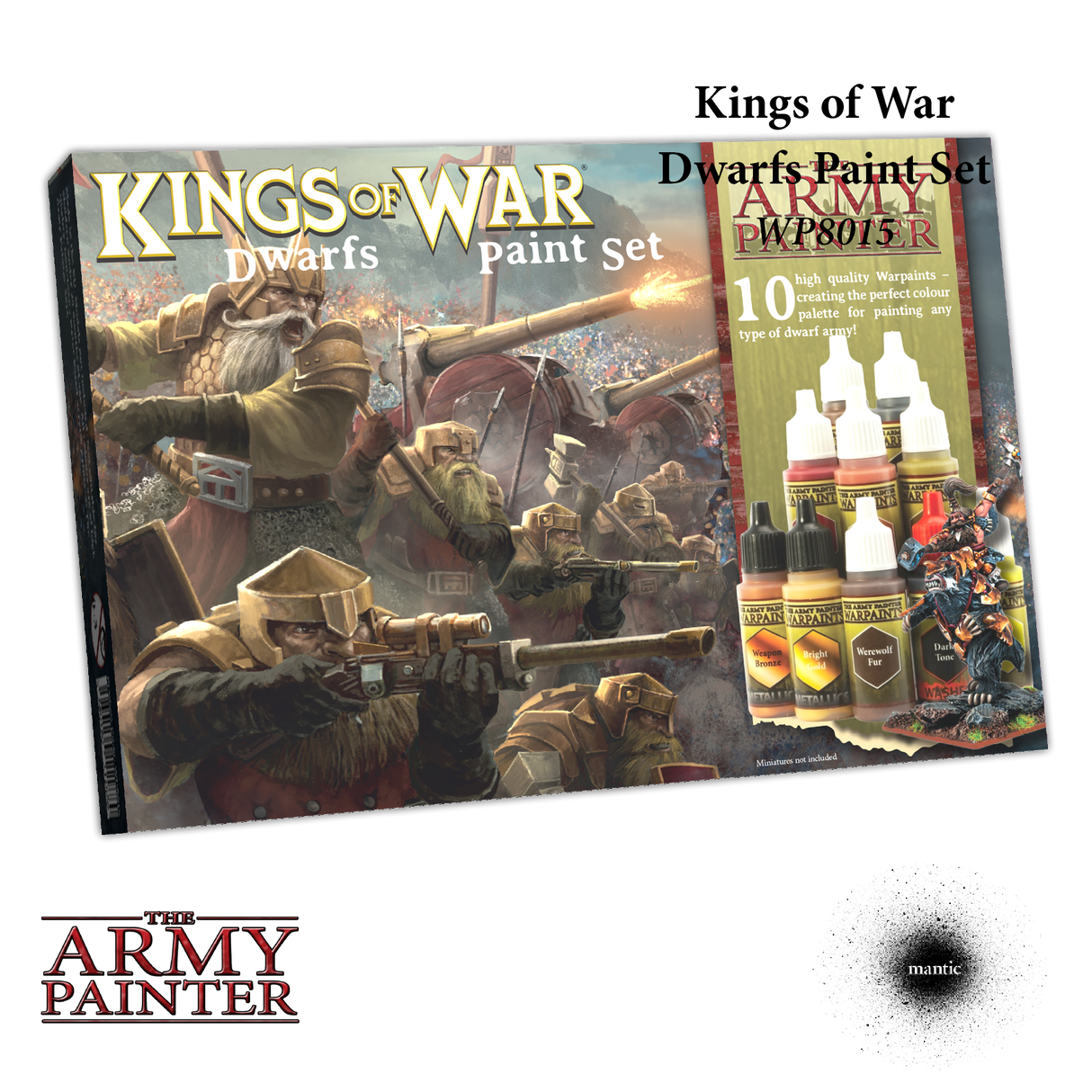 WP8015P KINGS OF WAR DWARFS PAINT SET