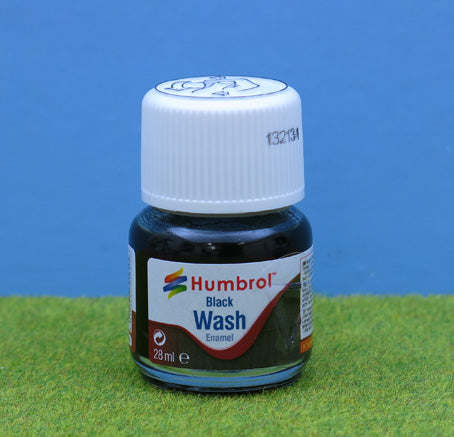 45051 AV0201 HUMBROL ENAMEL WASH BLACK 28ML