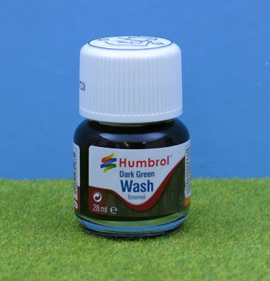 45053 AV0203 HUMBROL ENAMEL WASH DARK GREEN 28ML
