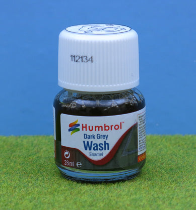 AV0204 HUMBROL ENAMEL WASH DARK GREY 28ML