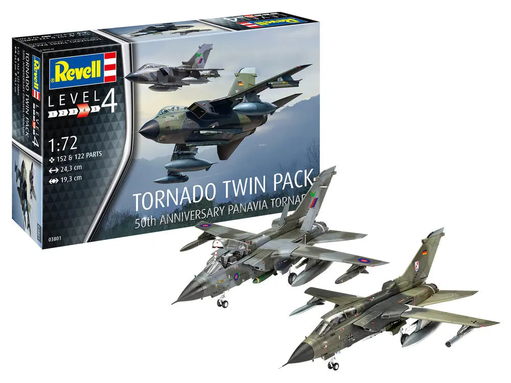 Revell 1/72 Tornado Twin Pack - 50th Anniversary of Panavia Tornado Kit 03801