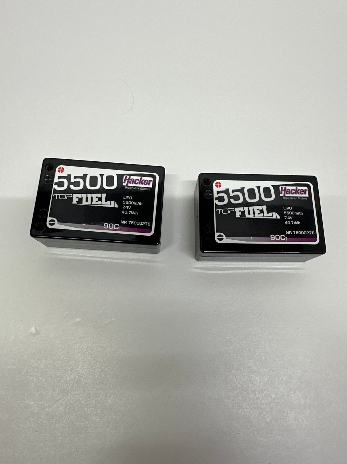 Top Fuel 5500mAh Saddle Pack LiPo 7.4v 2 Cell 90C deans