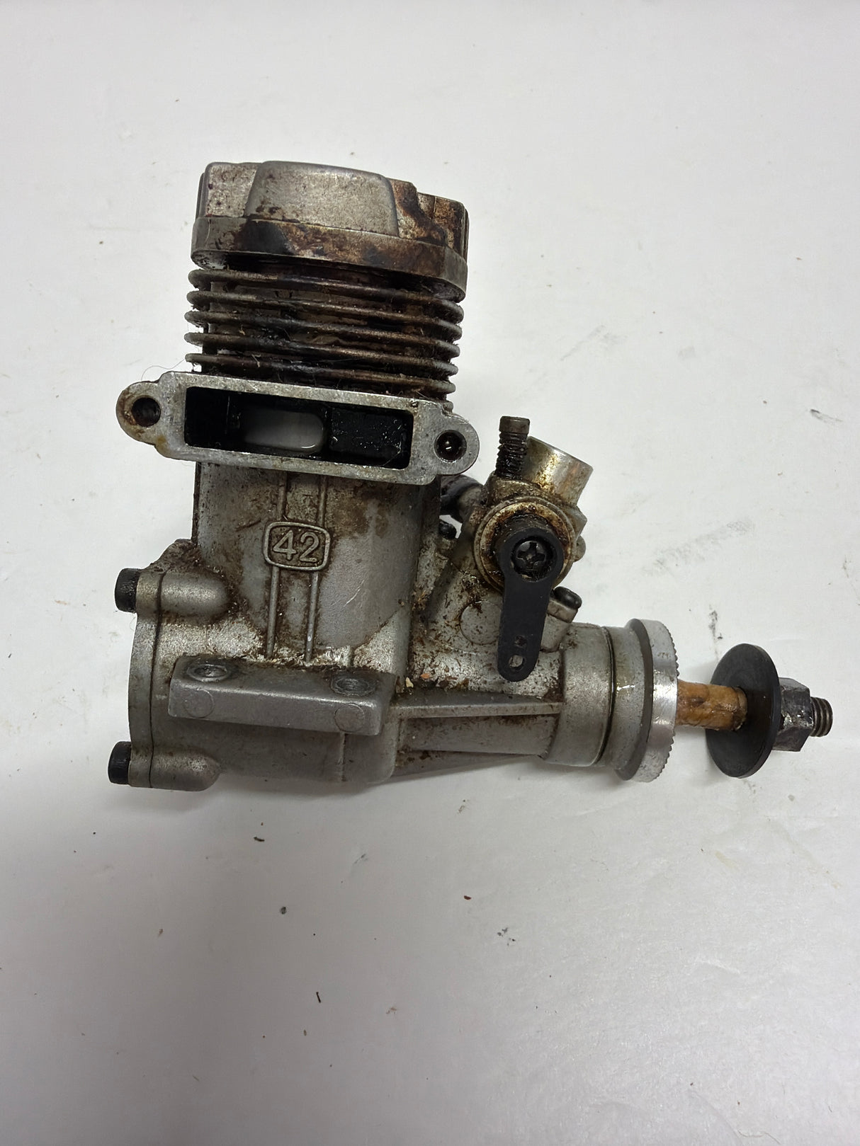 Second Hand Aircraft Engine 2-stroke Thunder Tiger GP 42 No silencer (Box 62)