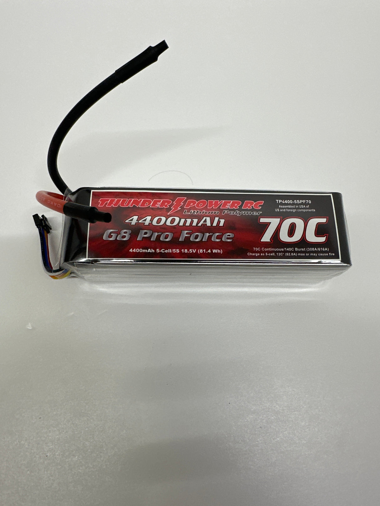 Thunder Power Lipo 18.5v 5 cell 4400mah 25C