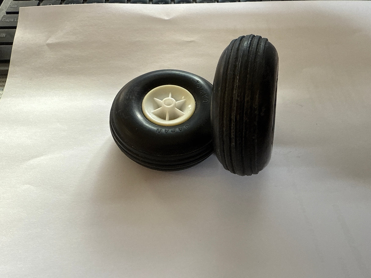 KBK 65mm Wheels - Treaded pair - SECOND HAND