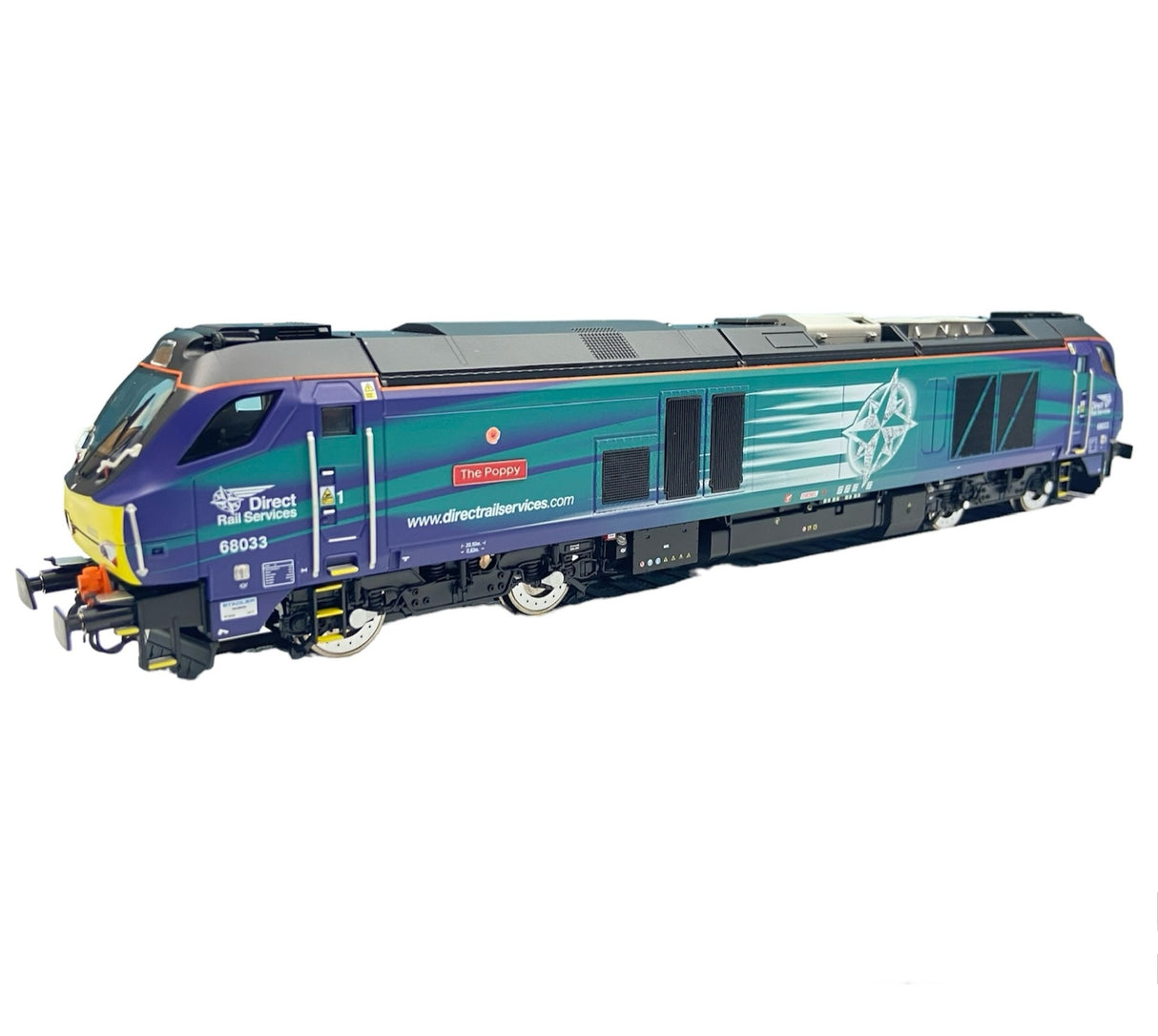 Class 68 The Poppy 68033 DRS Compass with Poppy DCC Fitted
