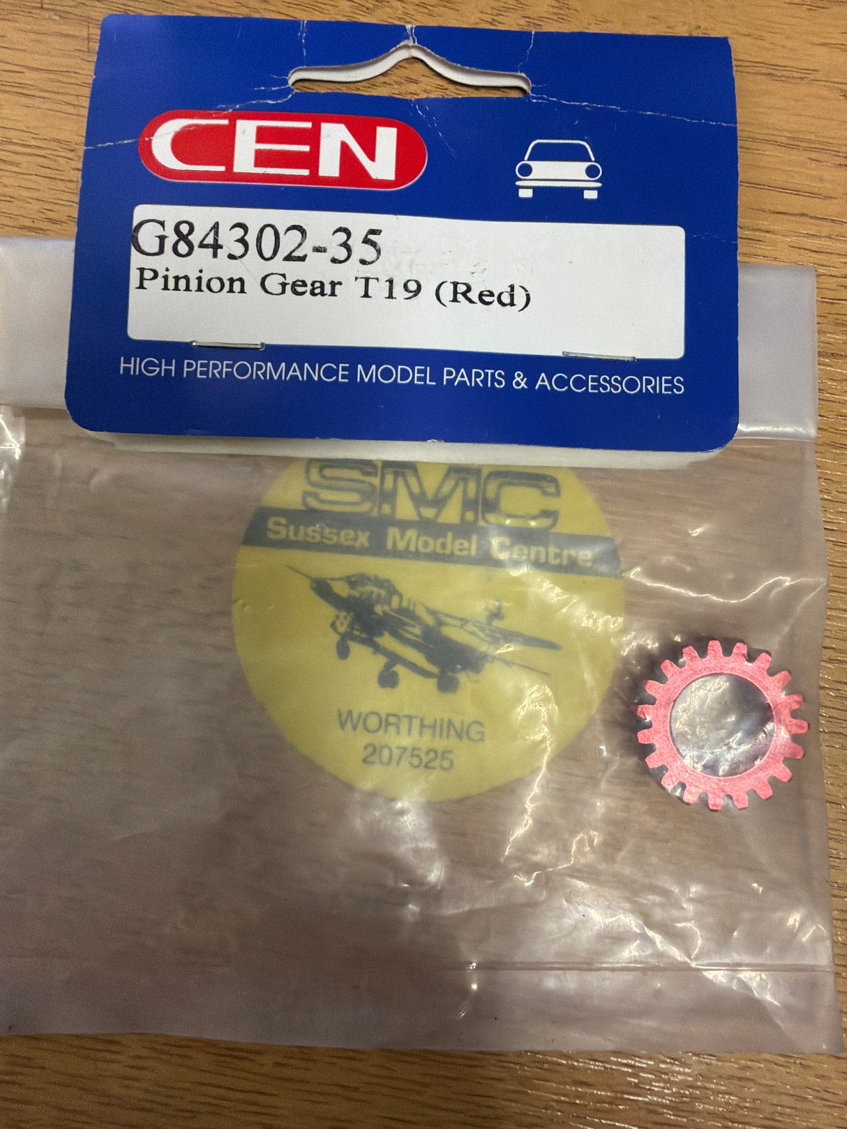 CEN RC car Spares PINION GEAR 19 Tooth for 2-speed clutch bell G84302-35 (Box 92)