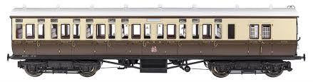 GWR Toplight M/Line City Lned Choc & Crm 3rd Brke 3750 Set 2