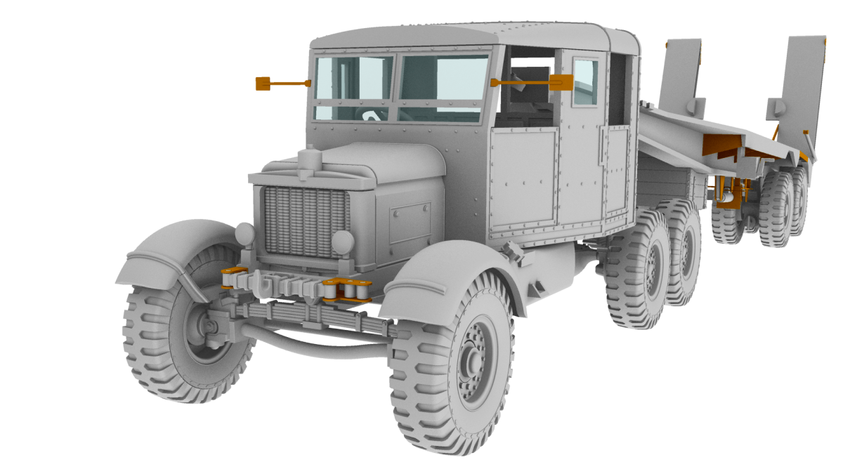 IBG 1/72 Scammell Pioneer Tank Transporter with TRCU30 Trailer Kit 72080