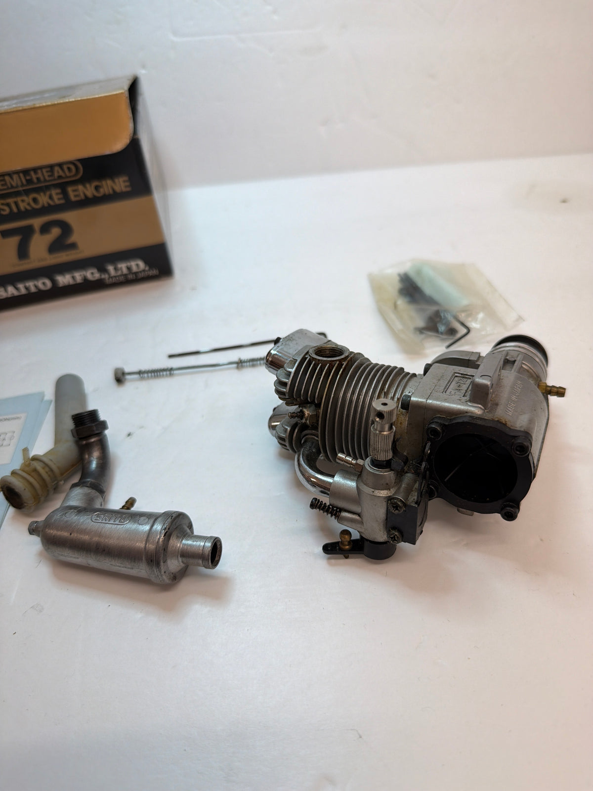 Second Hand Aircraft Engine 4-stroke Saito FA-72 (Box 62)